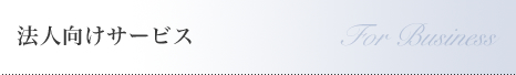 法人向けサービス